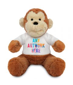 Promotional Max Monkey Plush Toy 20cm - Printed Soft Toys - Large Soft Toy - Main Image