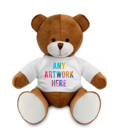 Promotional Richard Brown Teddy Bear 20cm - Printed Soft Toys - Large Soft Toy - Main Image