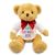 Printed 18cm William bear with red ribbon